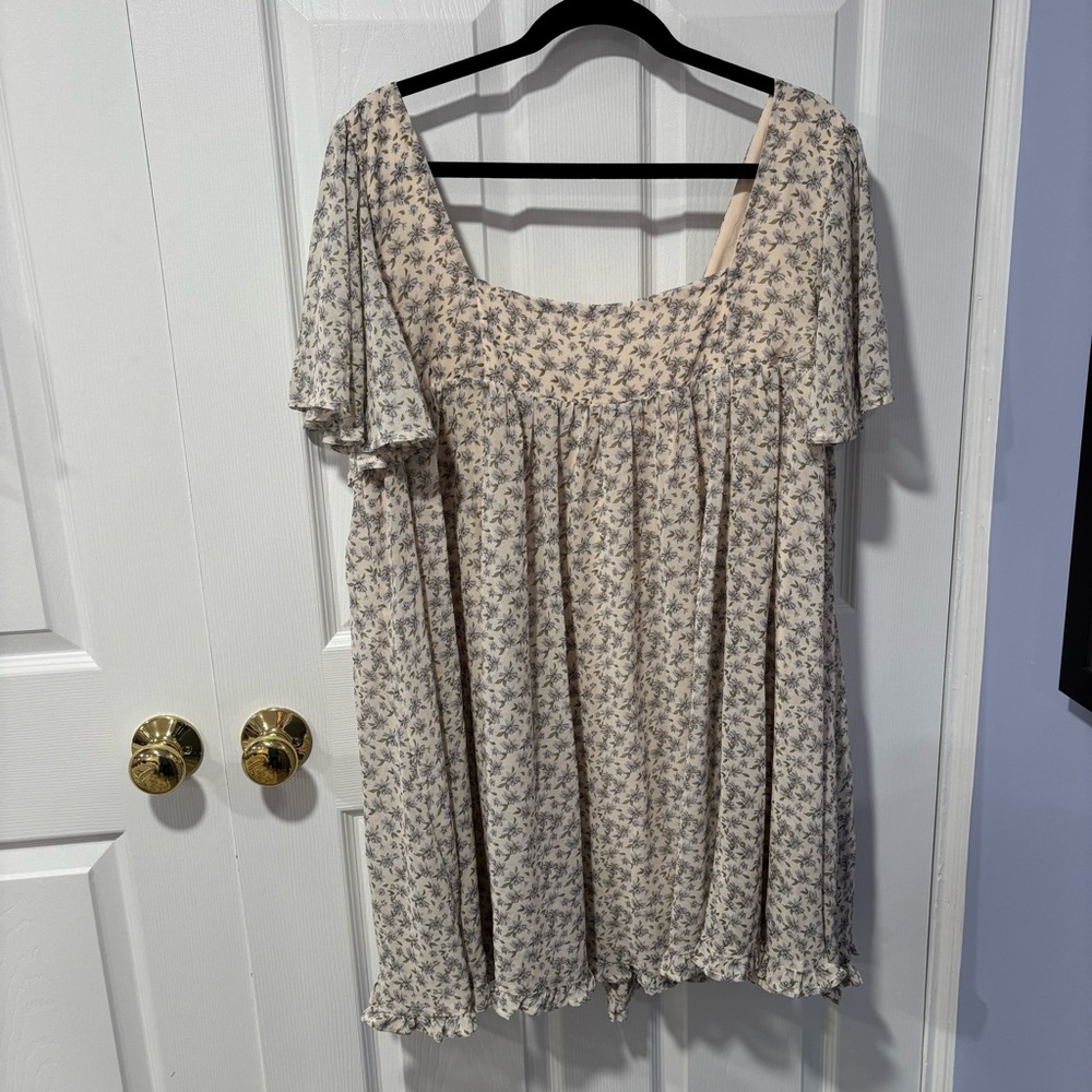 Sweet Love Cream Floral Mini Dress